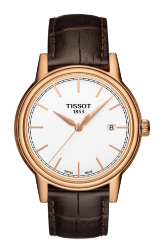 Tissot Carson Quartz 40 Rose Gold PVD / White / Strap
